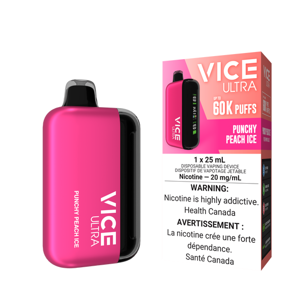 PUNCHY PEACH ICE - VICE ULTRA DISPOSABLE (ONTARIO)