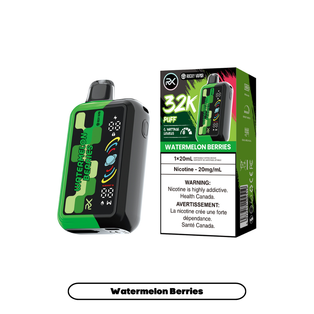 WATERMELON BERRIES - ROCKY VAPOR RX 32K (20mL)