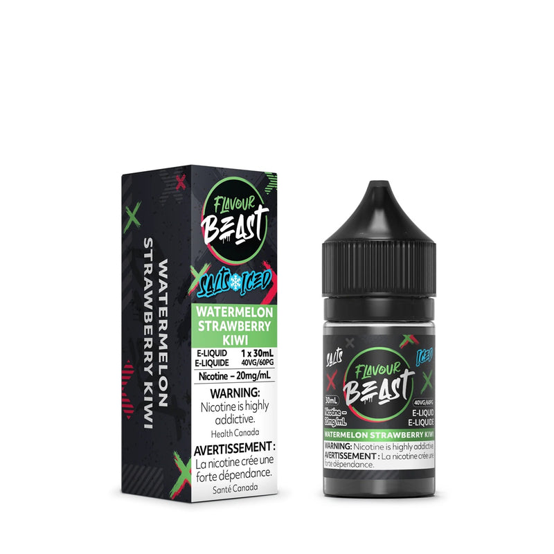 WATERMELON STRAWBERRY KIWI - FLAVOUR BEAST E LIQUID (30mL) (ONTARIO)