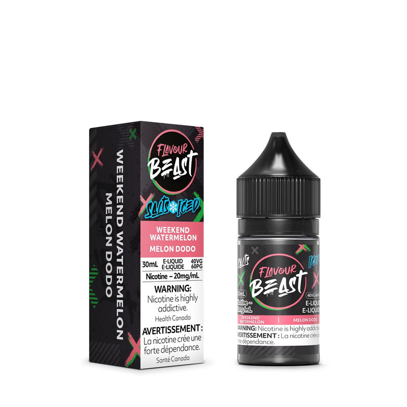 WEEKEND WATERMELON ICED - FLAVOUR BEAST E LIQUID (30mL) (ONTARIO)