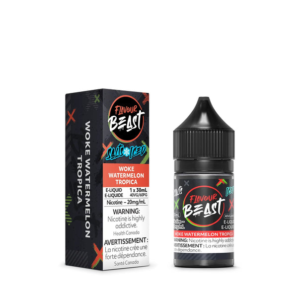 WOKE WATERMELON TROPICA - FLAVOUR BEAST E LIQUID (30mL) (ONTARIO)