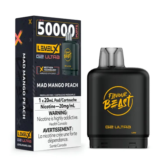 MAD MANGO PEACH - FLAVOUR BEAST LEVEL X G2 ULTRA (20mL) (ONTARIO)