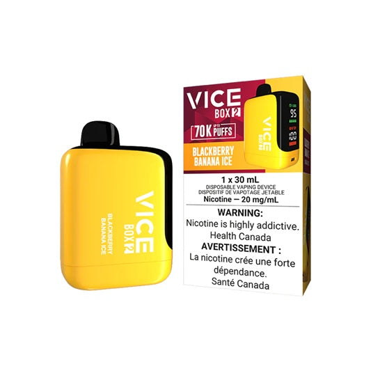 BLACKBERRY BANANA ICE - VICE BOX 2 DISPOSABLE (ONTARIO)