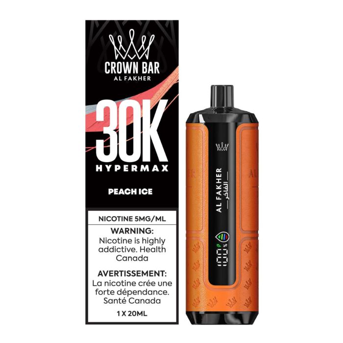 PEACH ICE - AL FAKHER 30K HYPER MAX DISPOSABLE (20mL) (ONTARIO)