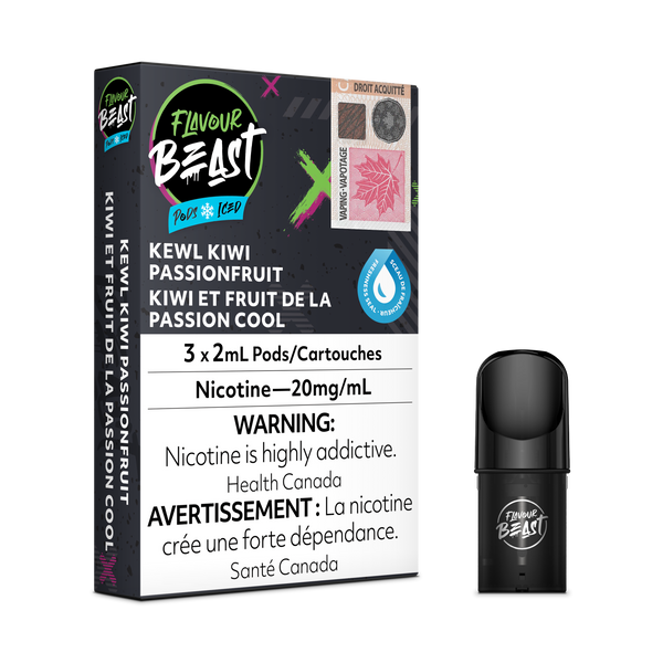 KEWL KIWI PASSIONFRUIT - FLAVOUR BEAST PODS