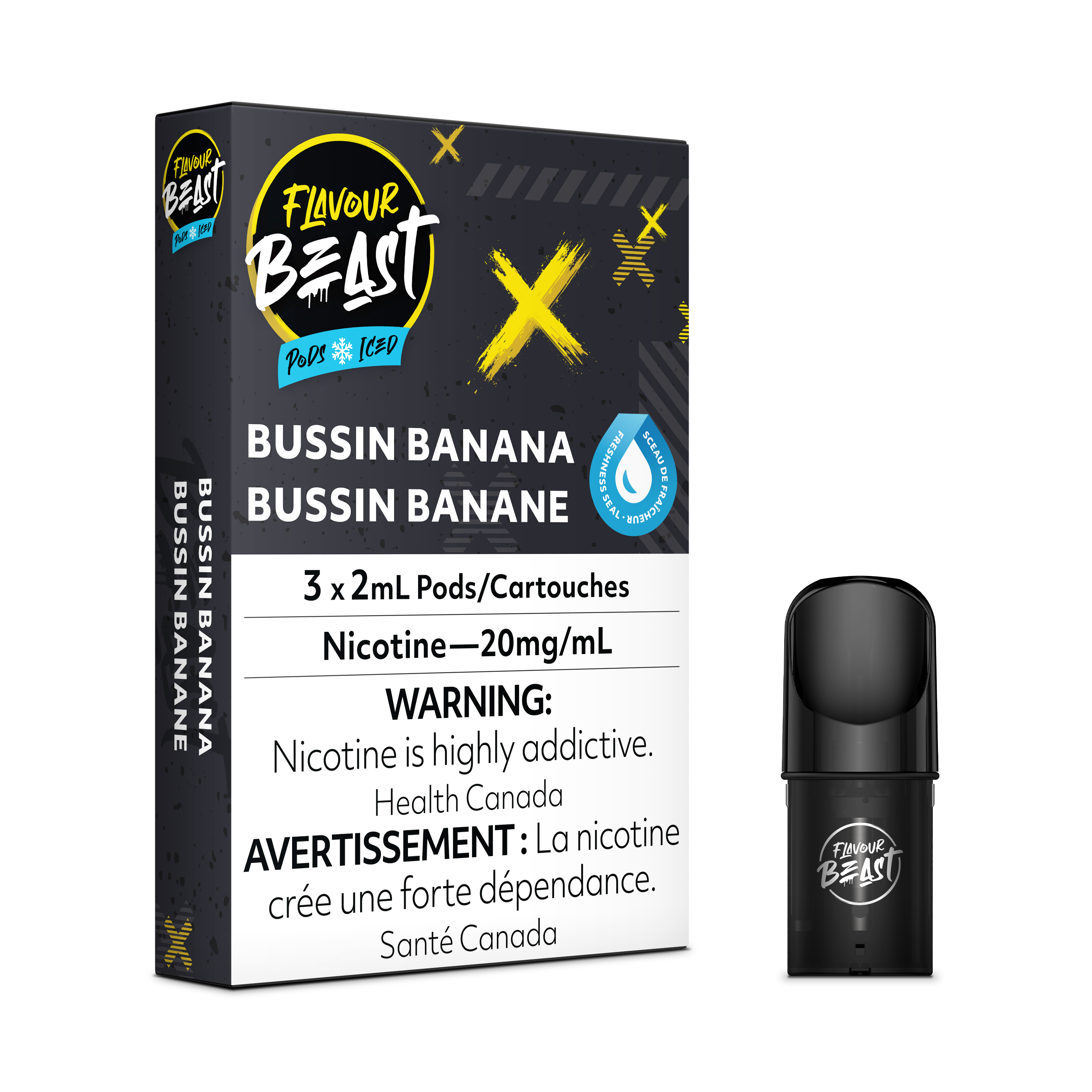 BUSSIN BANANA - FLAVOUR BEAST PODS (ONTARIO)