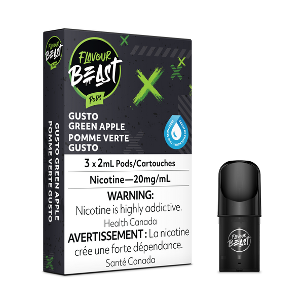 GUSTO GREEN APPLE - FLAVOUR BEAST PODS