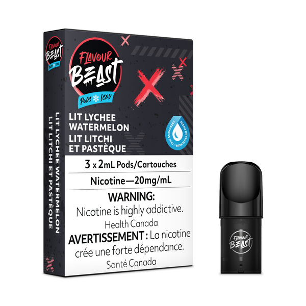 LIT LYCHEE WATERMELON - FLAVOUR BEAST PODS