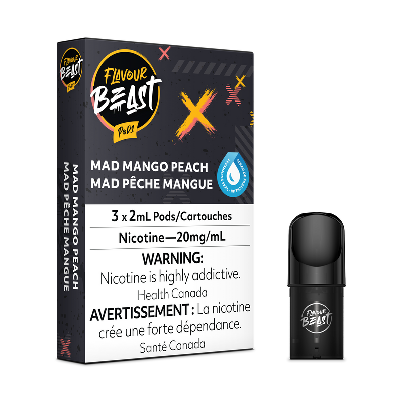 MAD MANGO PEACH - FLAVOUR BEAST PODS