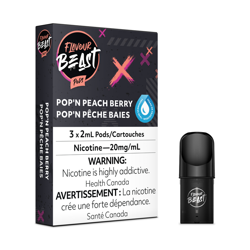 PACKIN' PEACH BERRY - FLAVOUR BEAST PODS