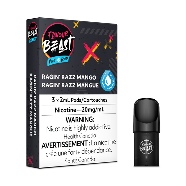 RAGIN' RAZZ MANGO - FLAVOUR BEAST PODS