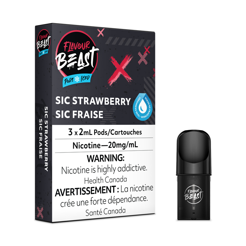 SIC STRAWBERRY - FLAVOUR BEAST PODS
