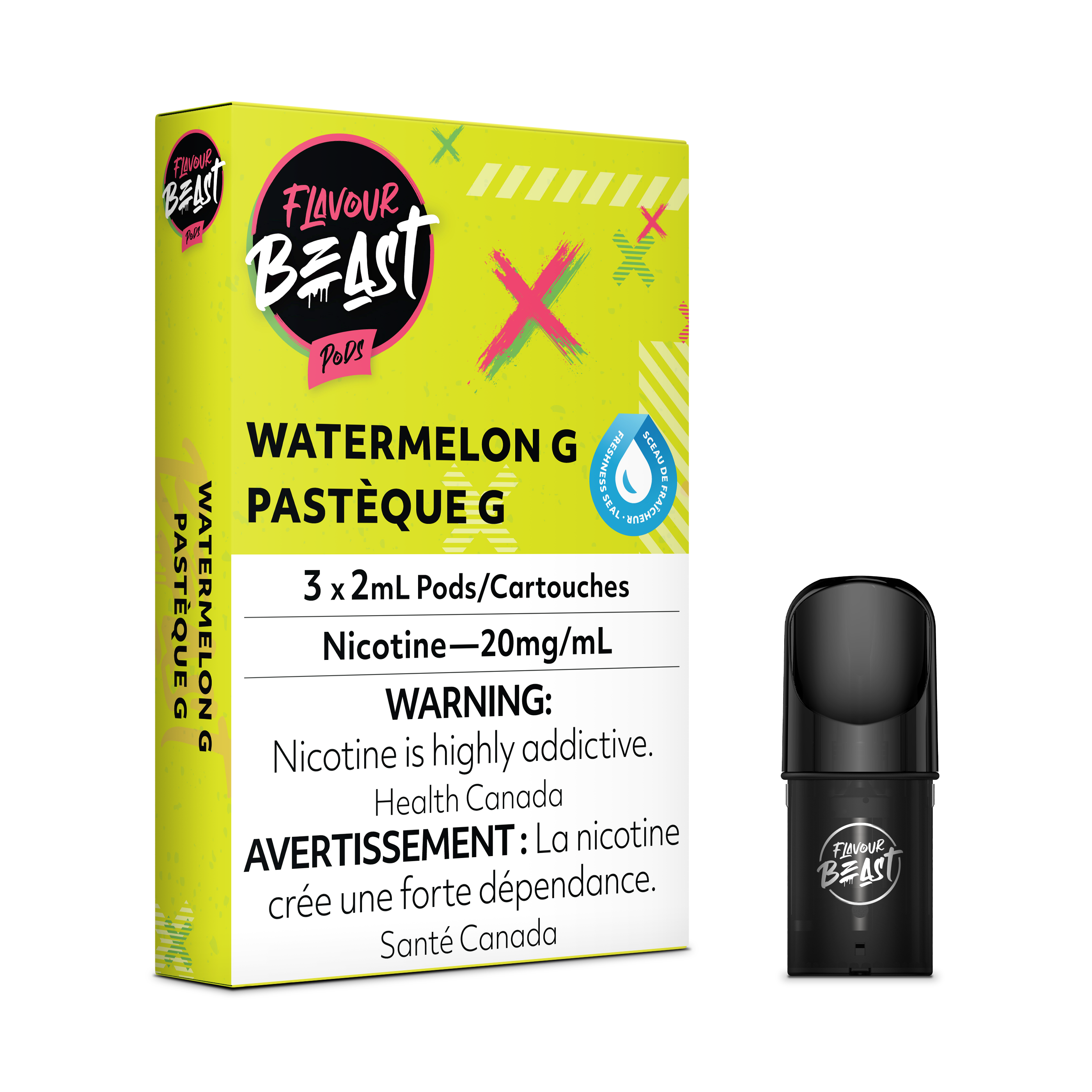 WATERMELON G - FLAVOUR BEAST PODS (ONTARIO)