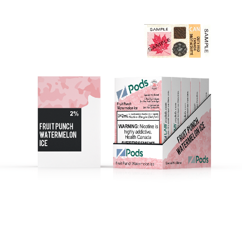 Z-PODS: FRUIT NECTAR (PUNCH) WATERMELON ICE (ONTARIO)