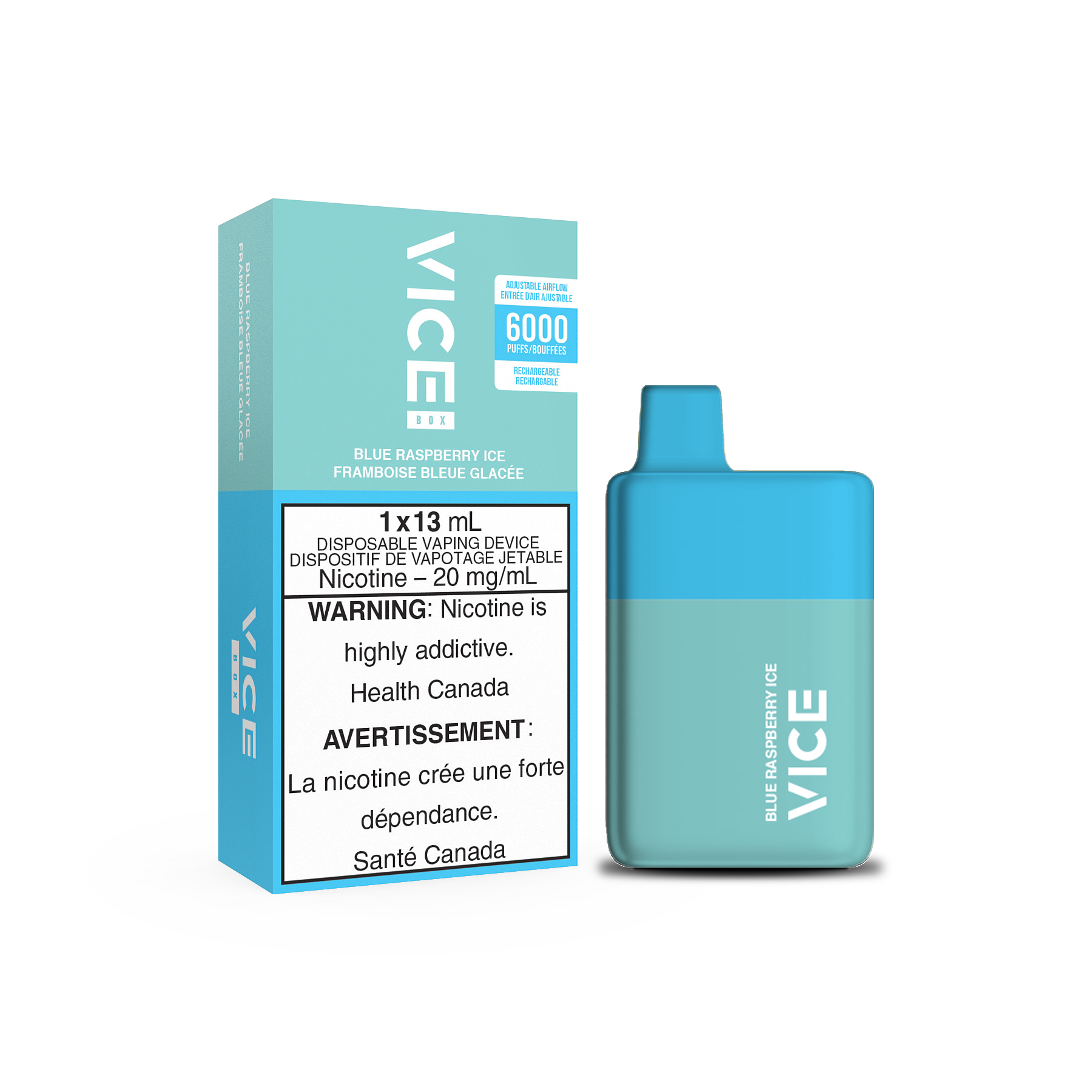 VICE BOX DISPOSABLE - BLUE RASPBERRY ICE (ONTARIO)