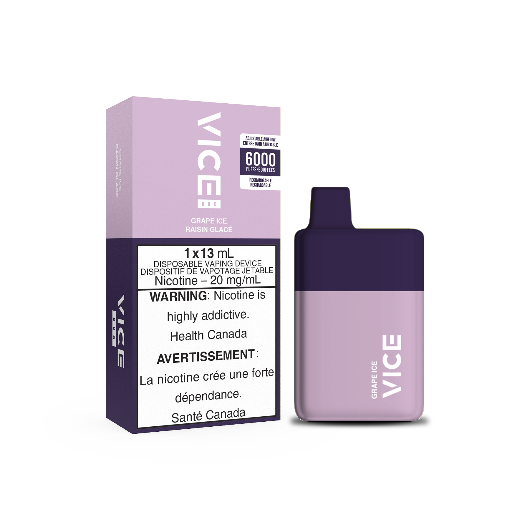VICE BOX DISPOSABLE - GRAPE ICE (ONTARIO)