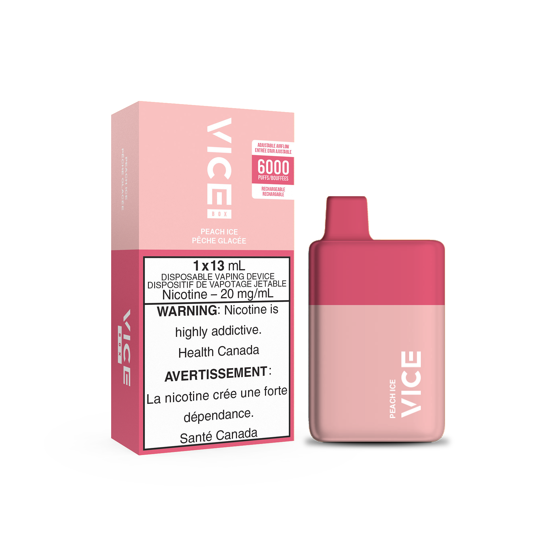 VICE BOX DISPOSABLE - PEACH ICE (ONTARIO)
