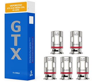 VAPORESSO GTX COILS (5 PACK)